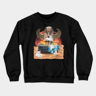 Funny laser cat meme Crewneck Sweatshirt